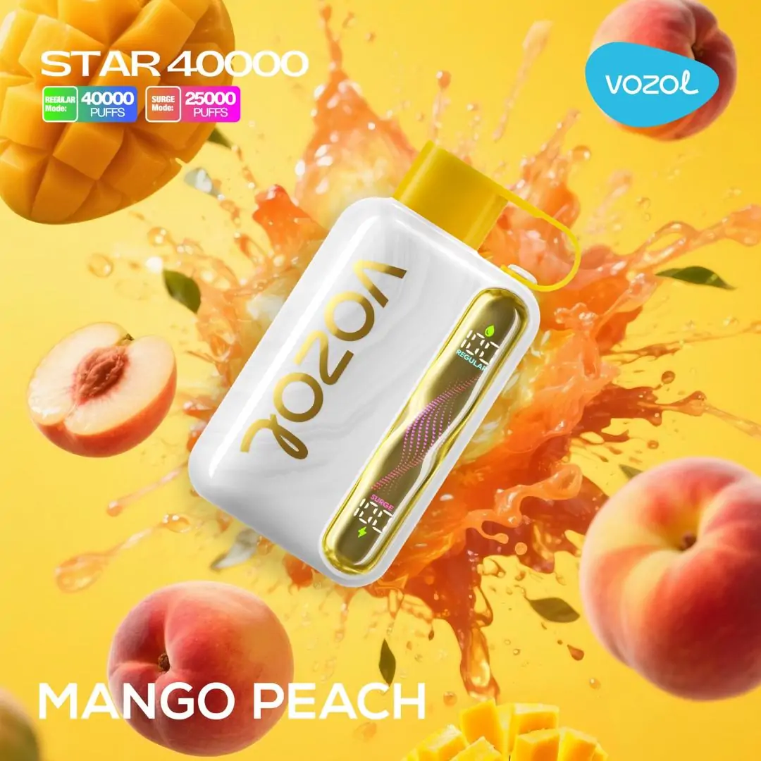 vozol-star-40000-mango-peach.jpg Vozol Star 40000 Mango Peach - Görsel 1