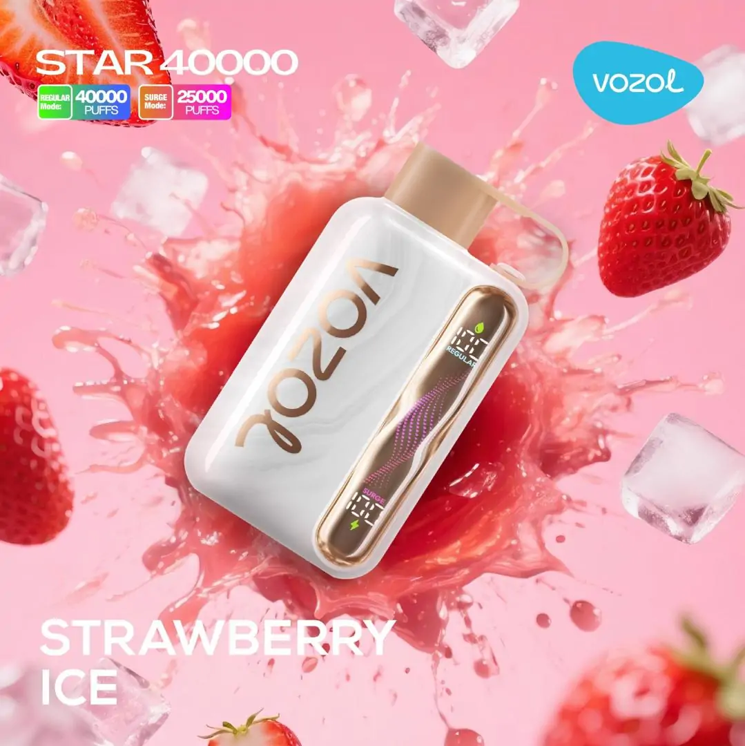 vozol-star-40000-strawberry-ice.jpg Vozol Star 40000 Strawberry Ice - Görsel 1