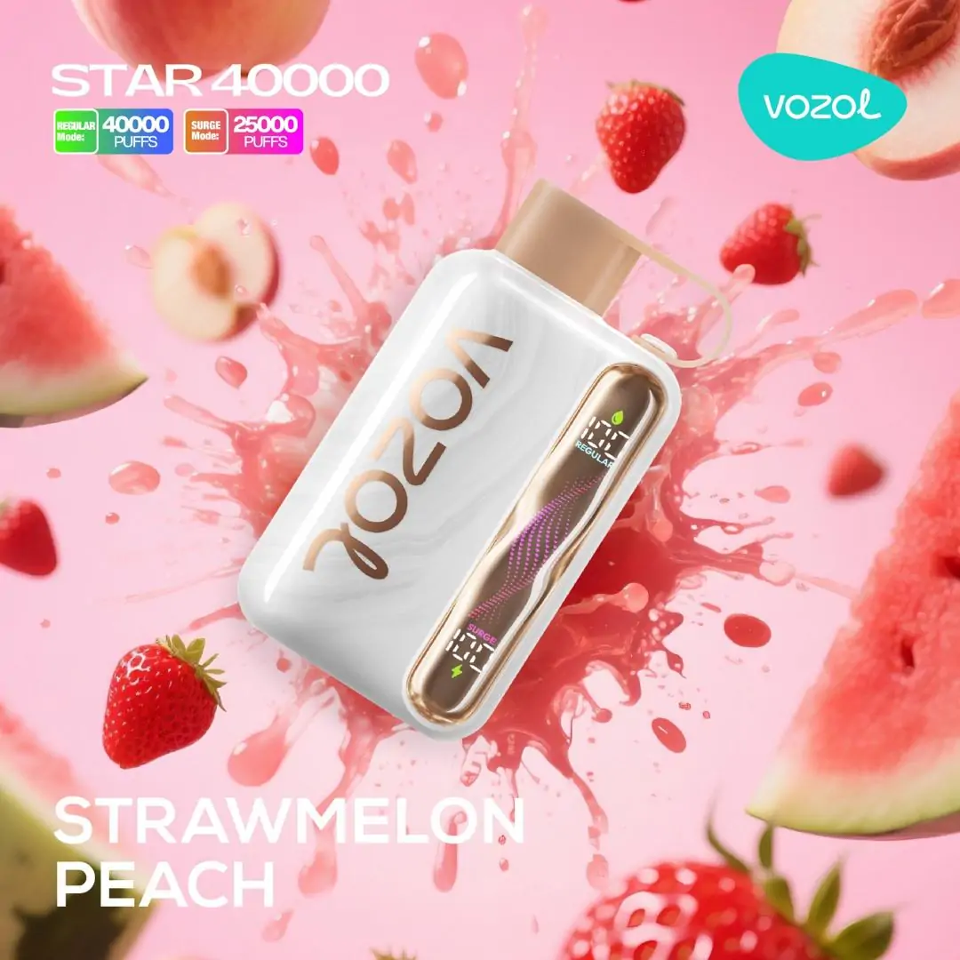 Vozol Star 40000 Strawmelon Peach - Görsel 1