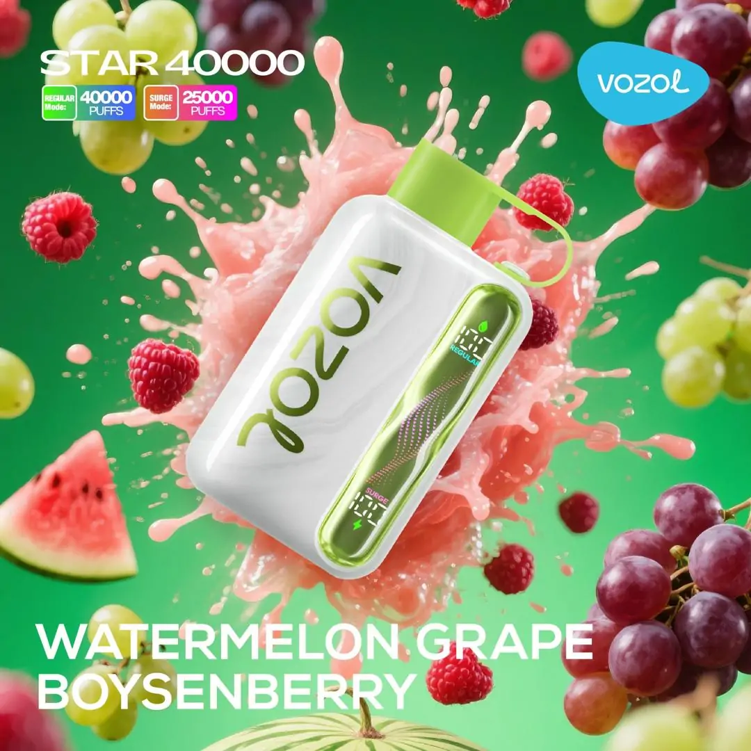 vozol-star-40000-watermelon-grape-boysenberry.jpg Vozol Star 40000 Watermelon Grape Boysenberry - Görsel 1